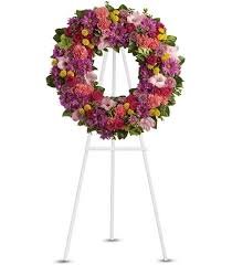 Multicolor Funeral Wreath Large