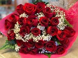 24 Red Roses Wrapped Bouquet for Romance