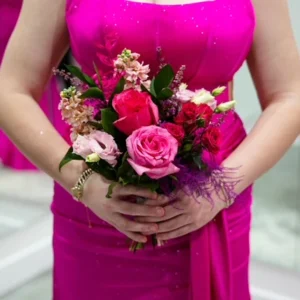 Prom Posy Bouquet – Pink Mix