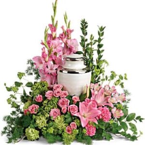 Pretty Pink Cremation Tribute