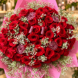 FOREVER YOURS! " 100 RED ROSES "